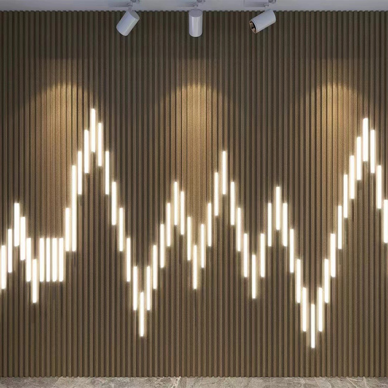 Luz LED LED de ahorro de energía impermeable para el panel de pared WPC Louvers